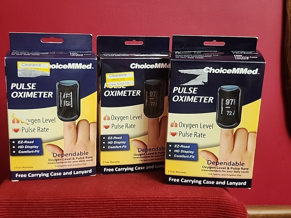 ChoiceMMed Pulse Oximeter EZ Read Dependable New