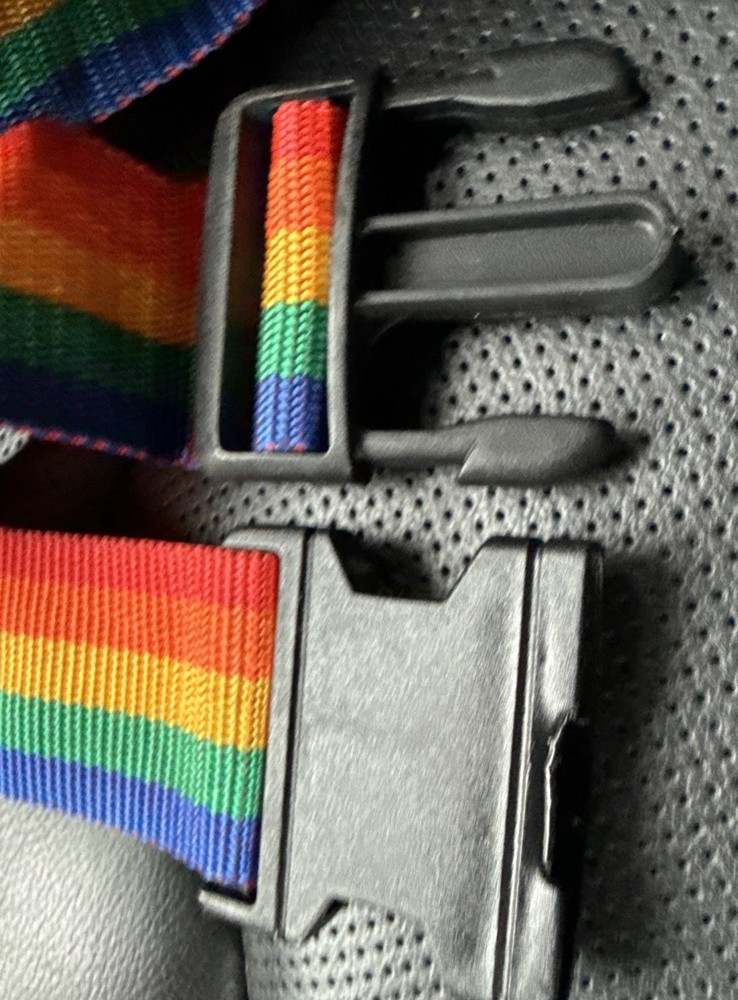 Rainbow Strap Adjustable 39-72” Pride Strap Nylon 2” Wide
