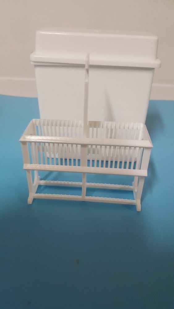 lab Plastic Staining Jar Rack Stand White for Microscope Slides(3 Sets) new