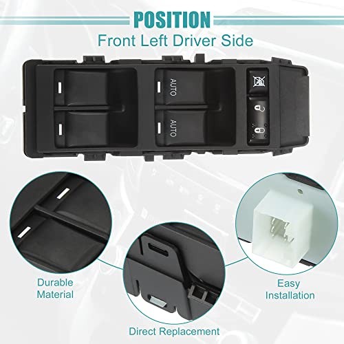 Front Left Driver Side Master Power Window Switch Fit for Dodge Magnum - Pack