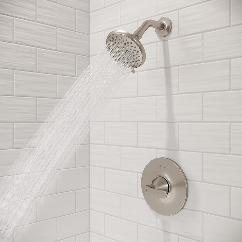 Weller Single Handle Shower Trim Kit with Multi-Function Shower Head, 5 Spray Mo