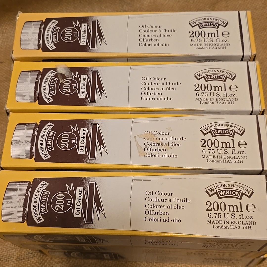 Winsor & Newton Oil Paints 12 Multi Colors 200ml 6.75 fl. oz Each