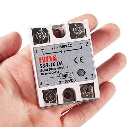 Solid State Relay Single Phase Semi-Conductor Relay Module Input 3pcs SSR-10DA