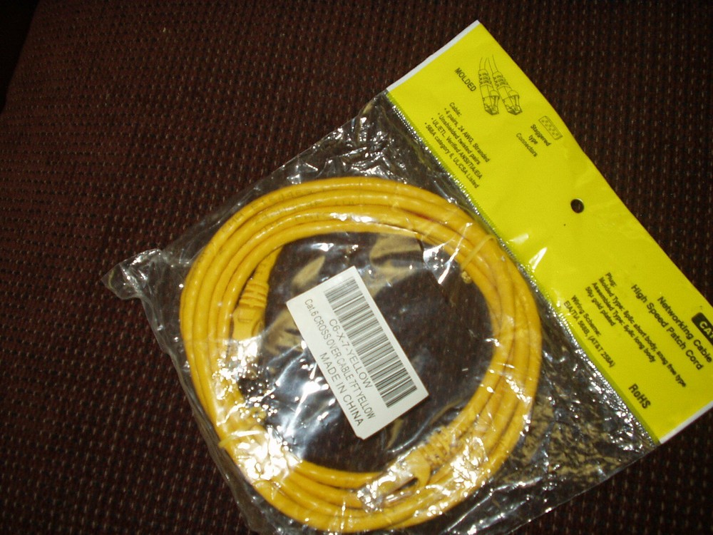 NEW CAT-6 NETWORKING CABLE YELLOW NETWORKING HIGH SPEED Patch Cord