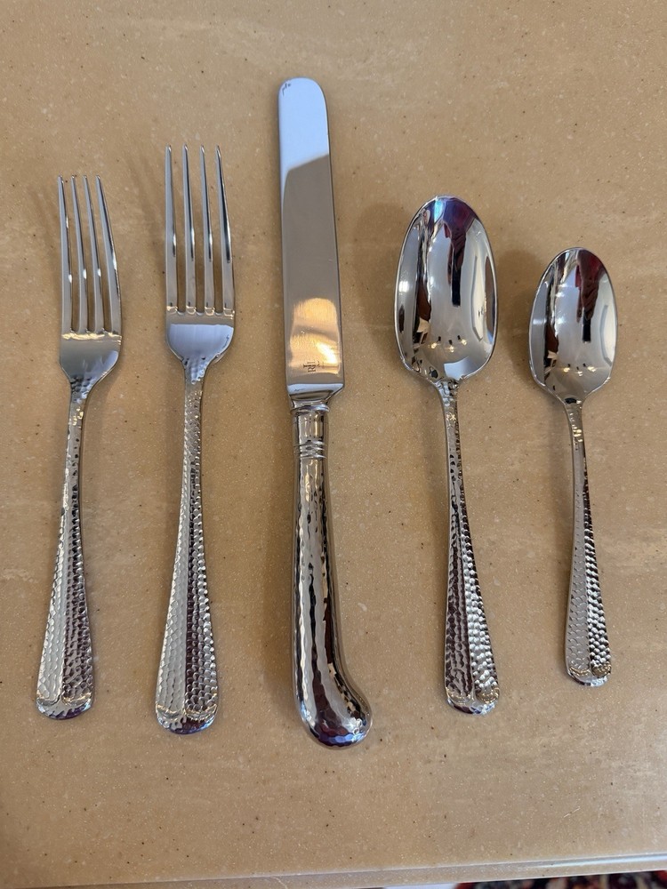 Ralph Lauren Hewitt 18/10 5pc Flatware Place Setting