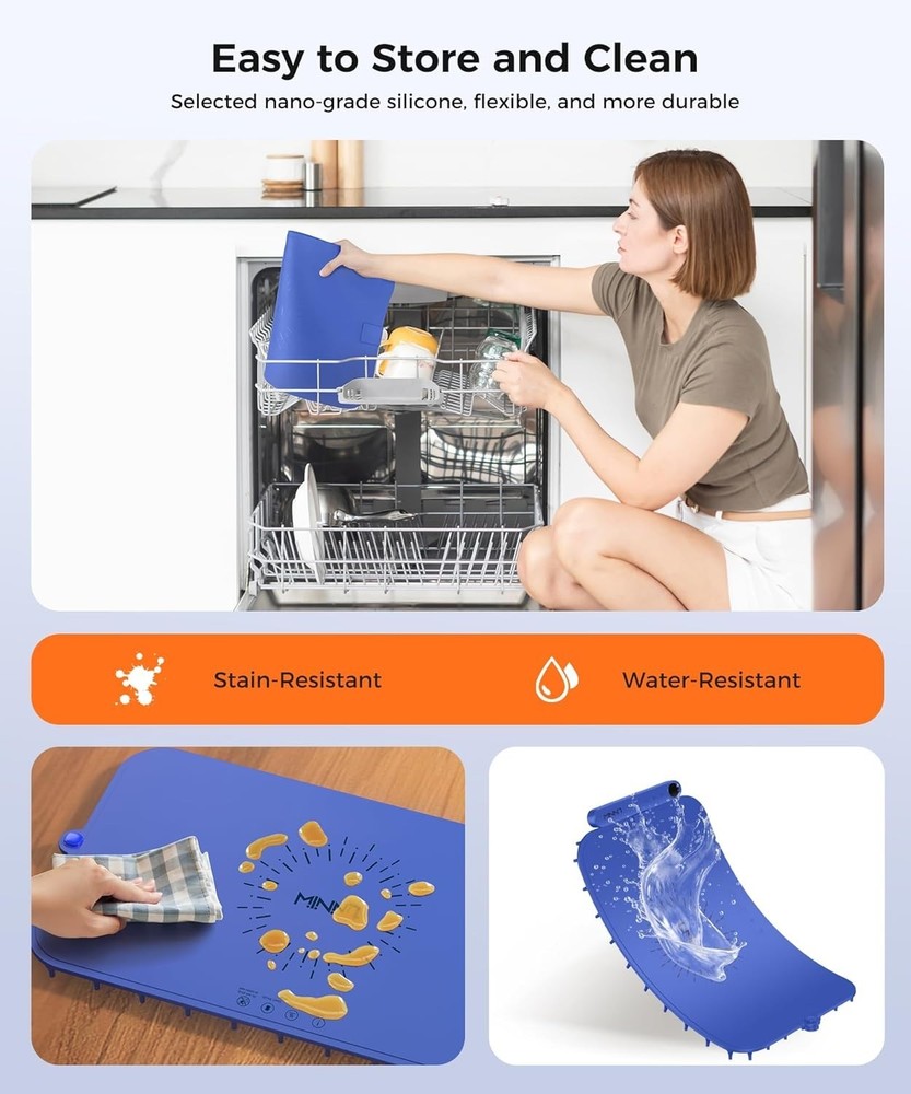 Versatile Food Warming Mat with Timer - Dishwasher-Friendly for Easy Cleanup