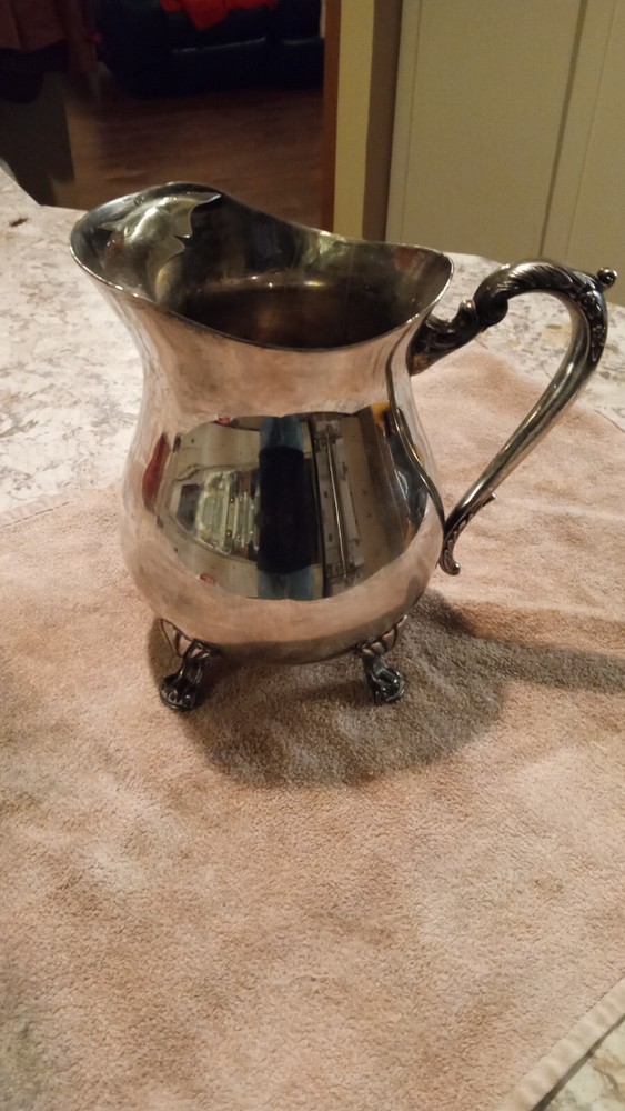 Antique Silver Pitcher, Slightly Tarnished