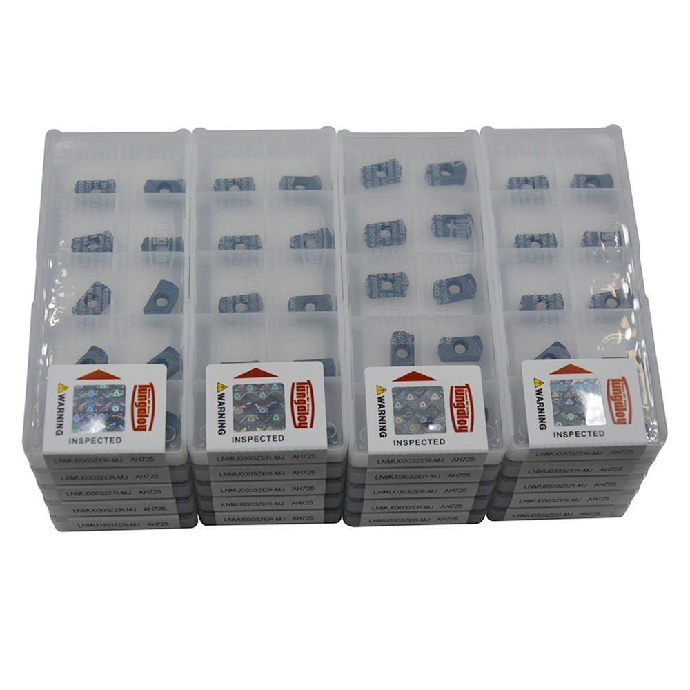 200PCS LNMU0303ZER-MJ Fast feed carbide milling ENR03 insert Rapid metal removal