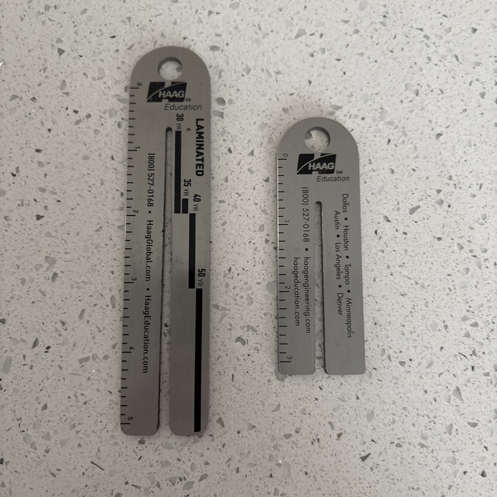 HAAG 4/09 Shingle Gauge & 3-Tab Roof Shingles Measuring Tools Practically New