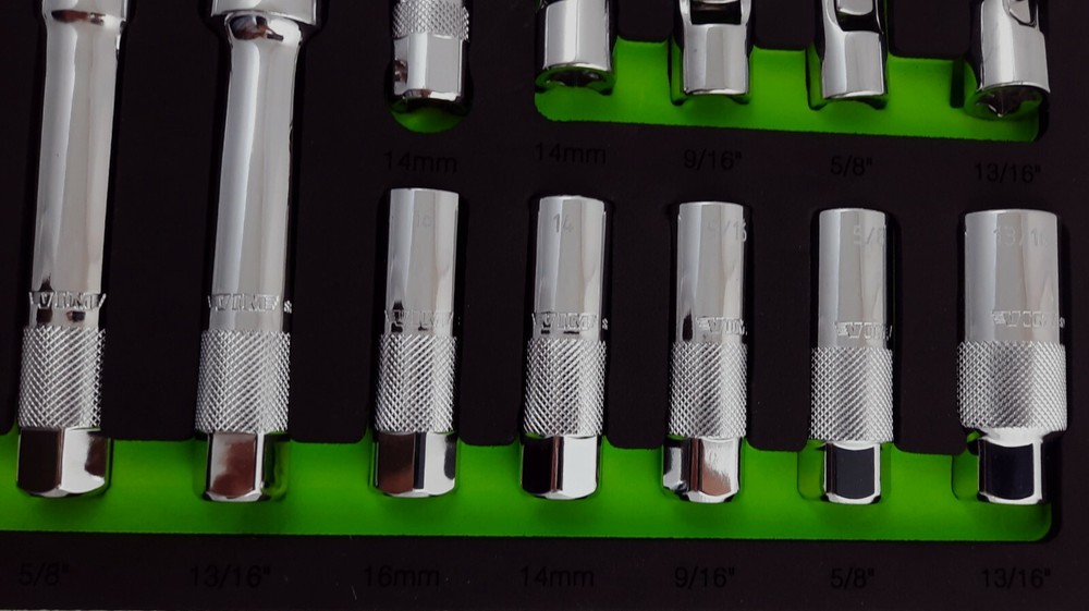 13 PC Spark Plug Sockets Master Set Std, Extra Deep, Universal, Thin, Vim SPM100