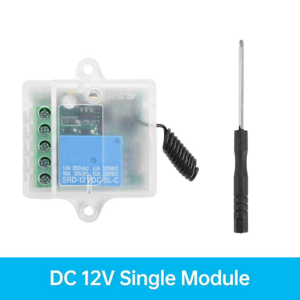 433Mhz Universal Wireless Remote Control Switch With DC12V Relay Receiver Module