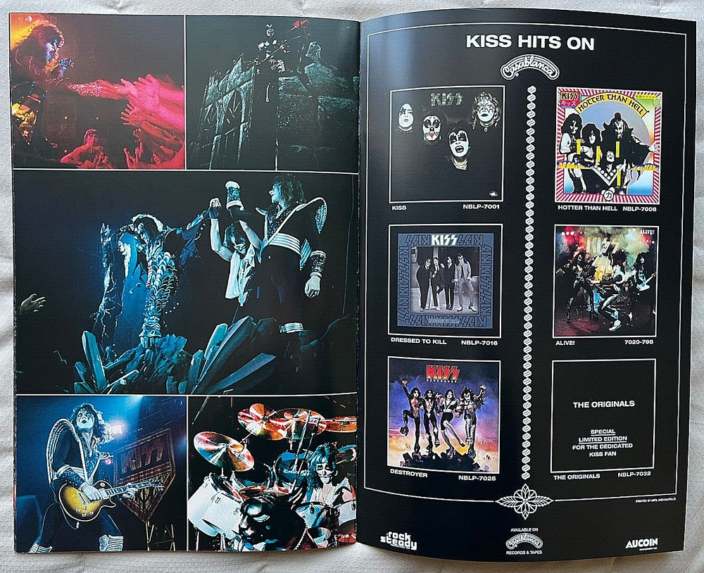 KISS Destroyer 45th Anniversary Deluxe Boxset Tour book Program Ace Gene Peter