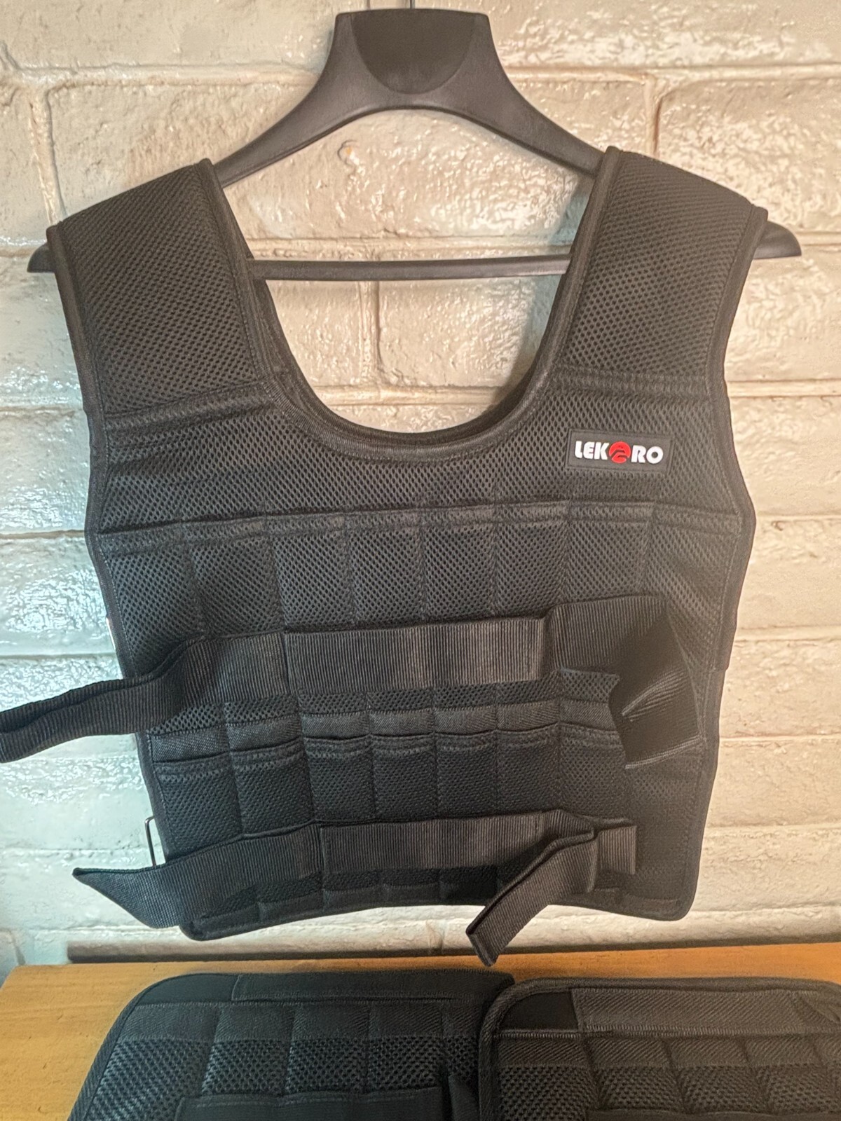Lekaro Adjustable Weighted Vest and Pair of Leggings WITHOUT Weights Never Used