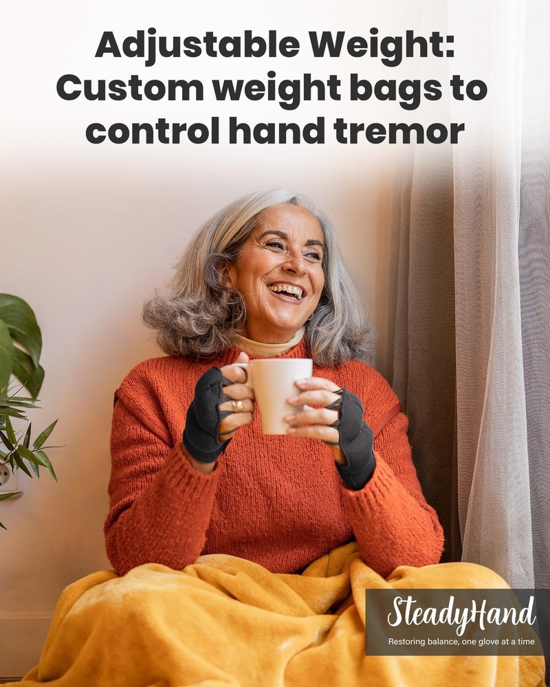 SteadfastGrip Variable Weight Gloves: Effective Tremor Management and Improve...