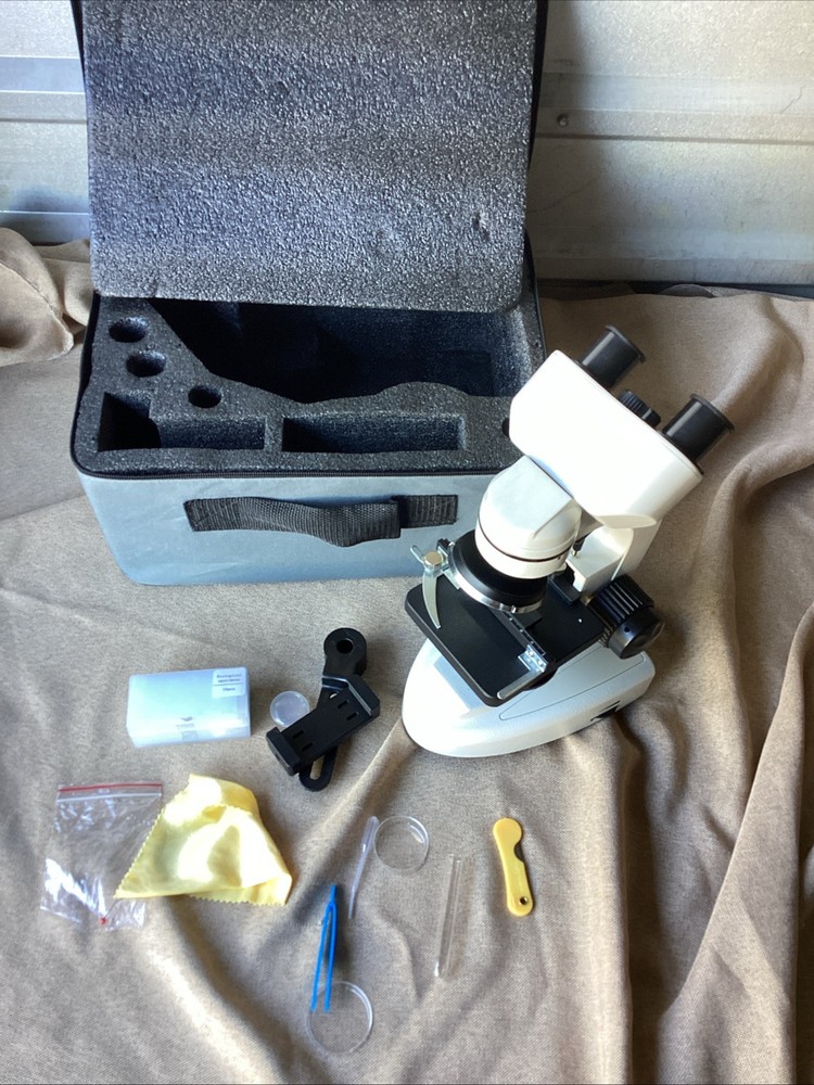 Compound Binocular Microscope With Slides