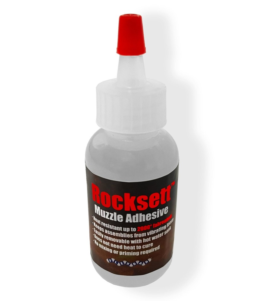 Rocksett High Temp Thread Locker 1 oz Muzzle Adhesive