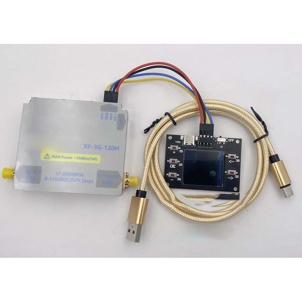 Bidirectional RF Numerical Control Attenuator For LF-3GHZ-120DB 0.25DB Step