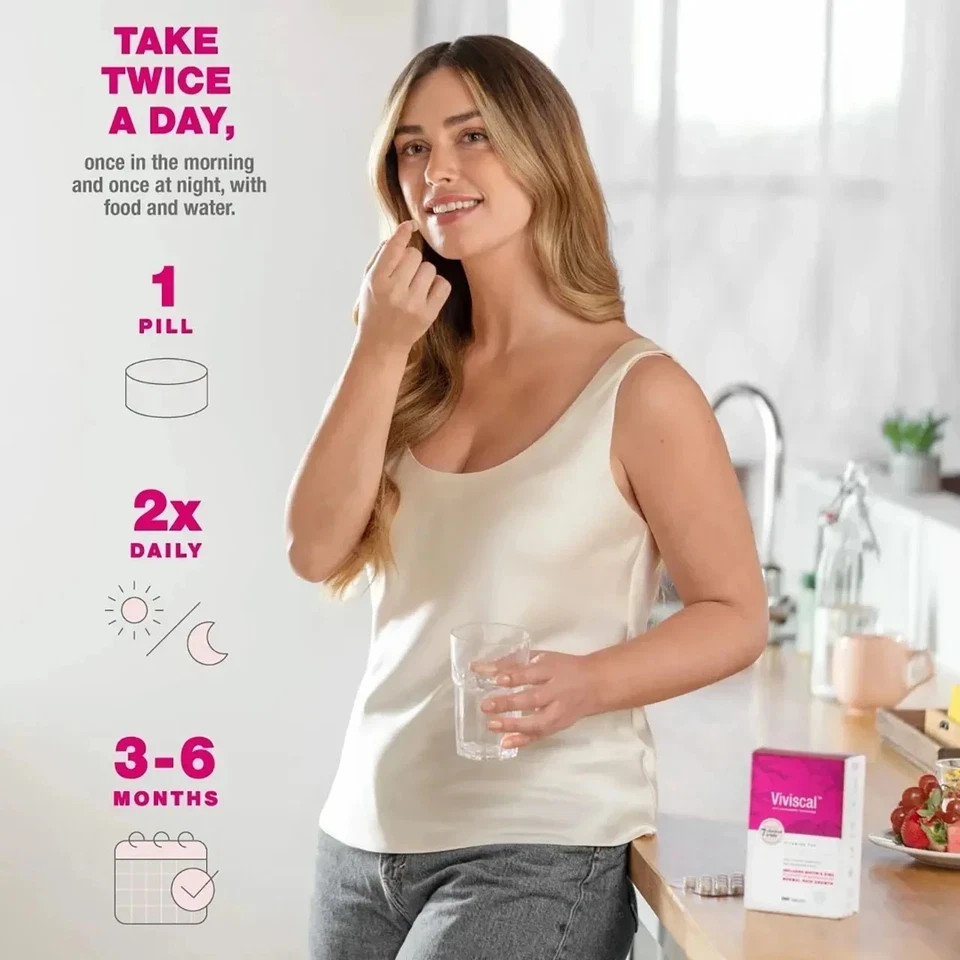 Viviscal Hair Growth Supplement for Women 180 Tablets 3 Month Supply EXP 07/2027