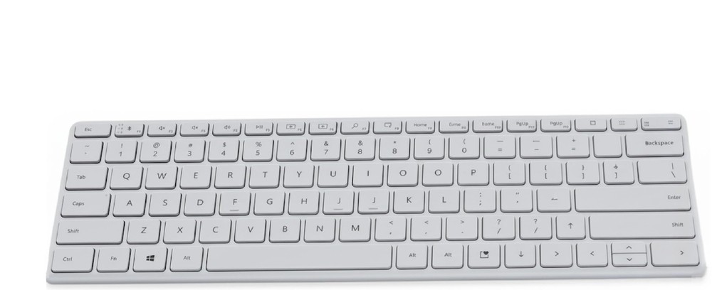 Microsoft Designer Compact Keyboard - Slim Portable Wireless Bluetooth Keyboard