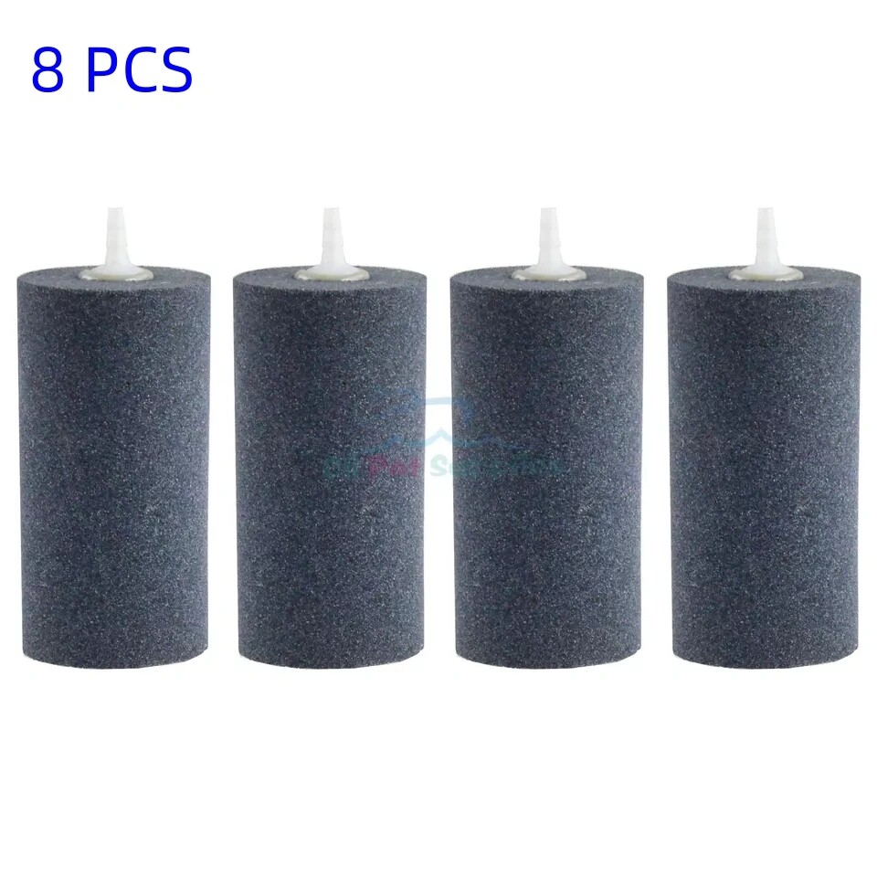 AQUANEAT 8/12 Pcs Air Stones 4x2” Air Pump Accessories for Aquarium Fish Tank