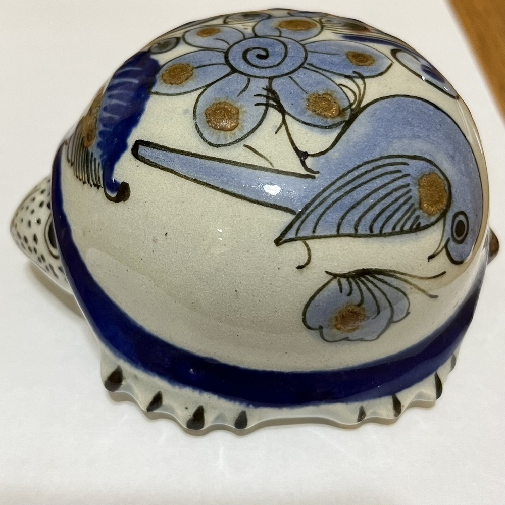 Ceramic Handmade Decorative Turtle Mexico Folk Art