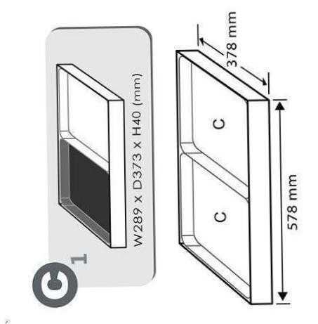 TOPTUL GTC08020 Trolley Tool Insert
