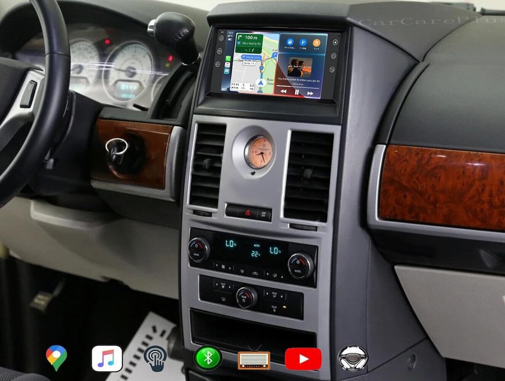 Android 13 Double Din 7 Touchscreen CarPlay Android Auto Backup Cam for JK T&C