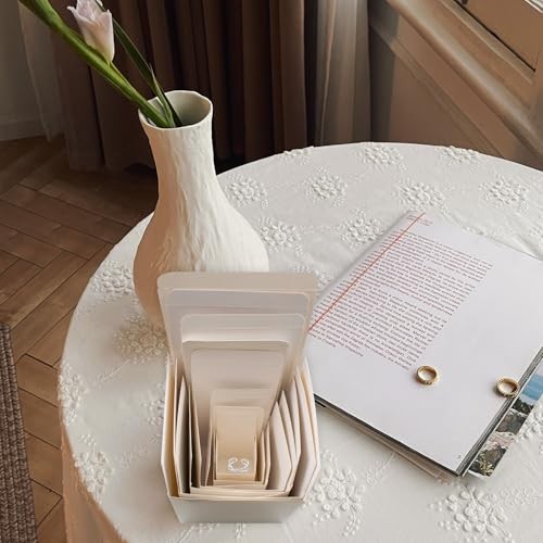 8 PCS Nesting Gift Boxes Assorted Size (1.2'' -4'') Prank Surprise White