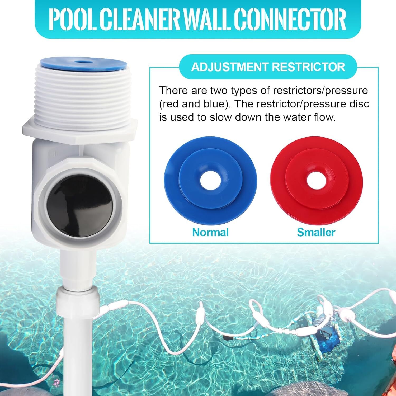 Universal Wall Fitting UWF Connector 9-100-9001 For Polaris 280/380 Pool Cleaner