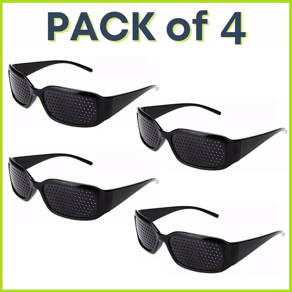 4x Unisex Small hole Glasses Eye Correction Exercise Eyesight Care Improveme