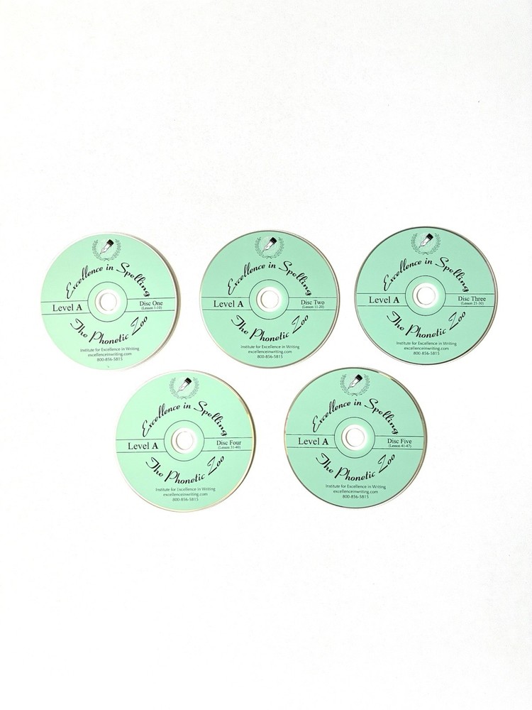 Phonetic Zoo Level A – Self‑Teaching Spelling Program, 5 CDs Tested & Working