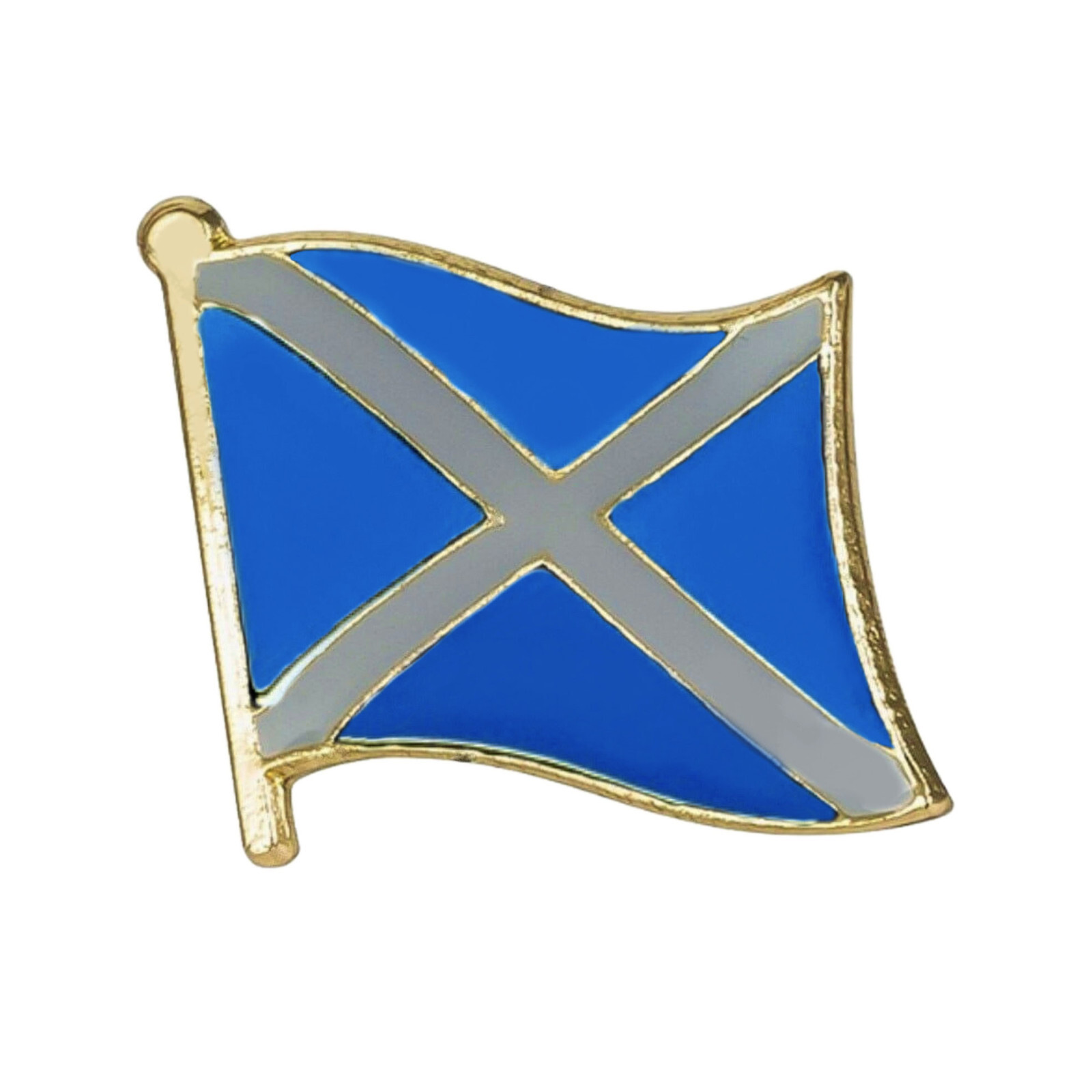 Scotland Flag Lapel Pin St Andrews Cross Saltire Tie Tack