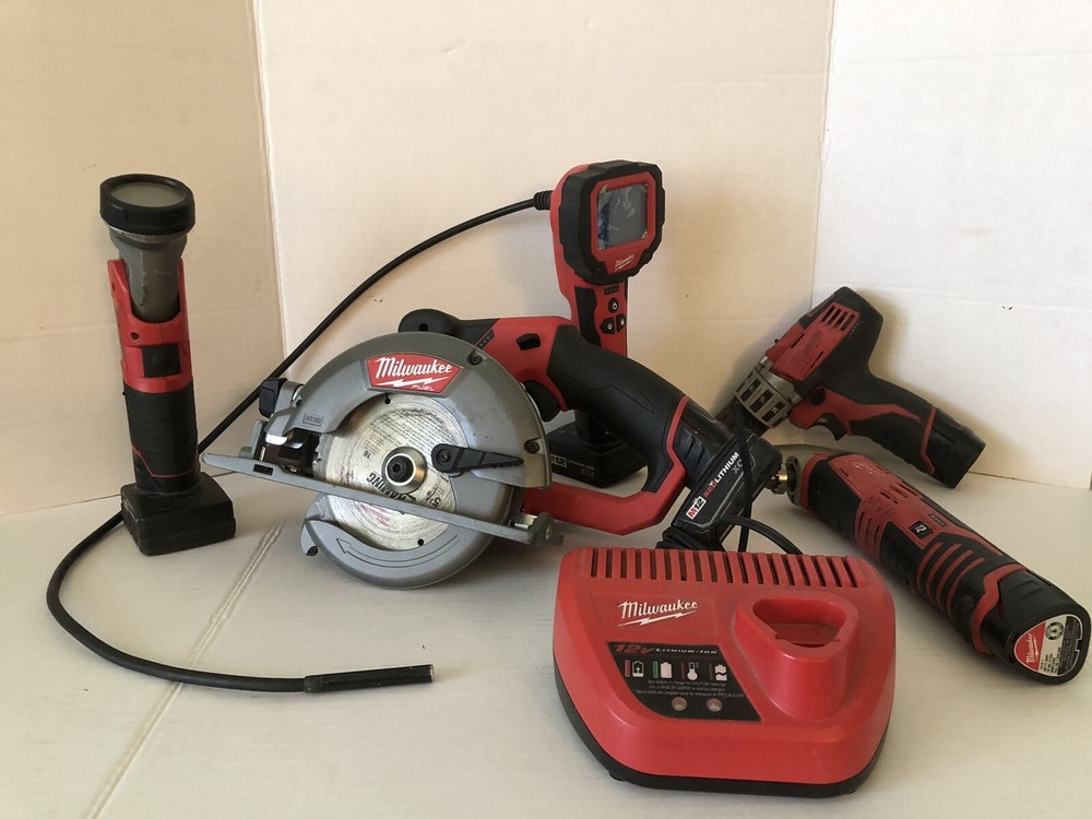 Milwaukee Power Tools Circular Saw MultiTool Drill Rotating Scope++5 Batts&Charg