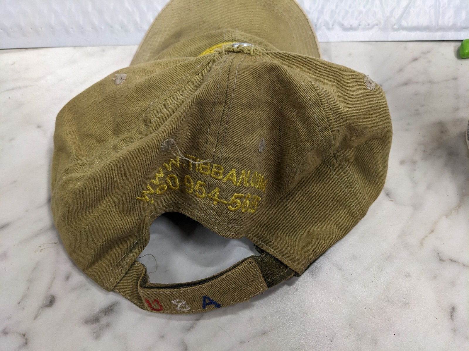 VINTAGE MUD PUPPY BULLDOG ADJUSTABLE HAT CAP USA TIBBAN MFG DAD MENS COMFORTABLE