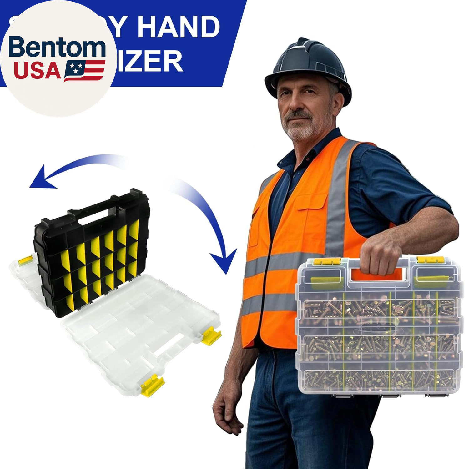 919 Pcs Grade 8.8 Metric Bolt Assortment, M4 M5 M6 M8 Heavy Duty Bolts and Nuts