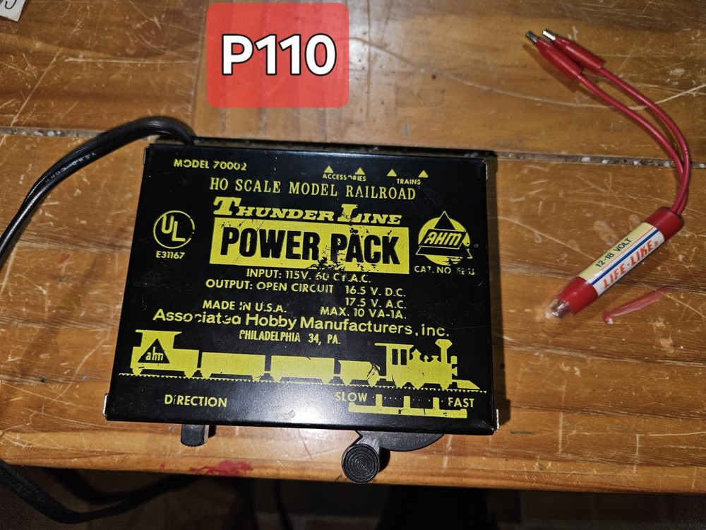 AHM THUNDERLANE POWER PACK, BENCH TESTED GOOD