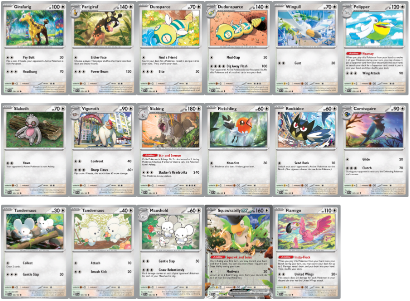 Pokemon Paldea Evolved Pick Your Cards