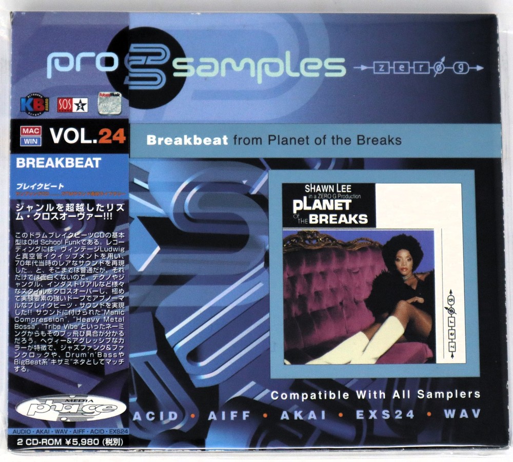 Zero-G Pro Samples 24 Breakbeat Sample Library/Sound Library/Sampling Double CD