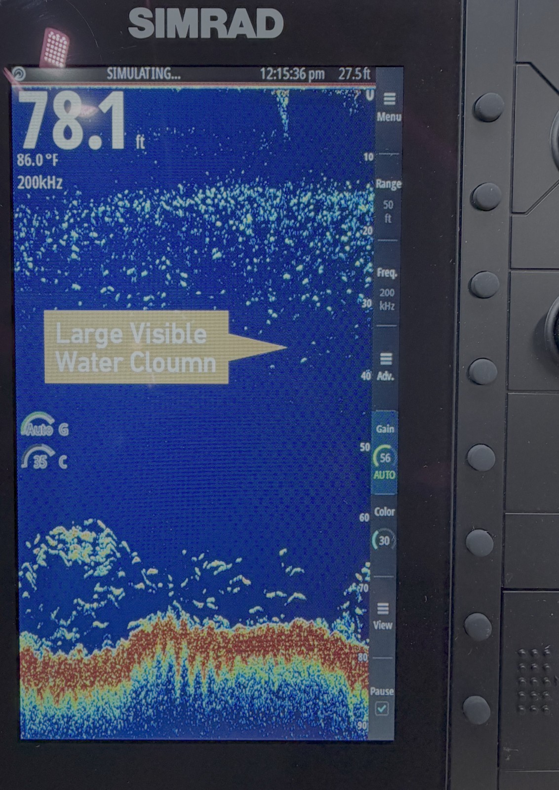 Nice SIMRAD S2009 9" Portrait Commercial Fishfinder