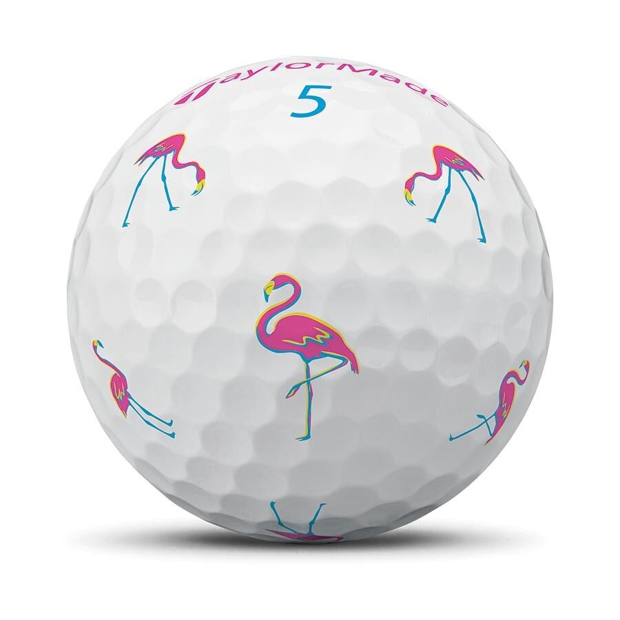 TAYLORMADE TP5 PIX FLAMINGO GOLF BALL DOZEN