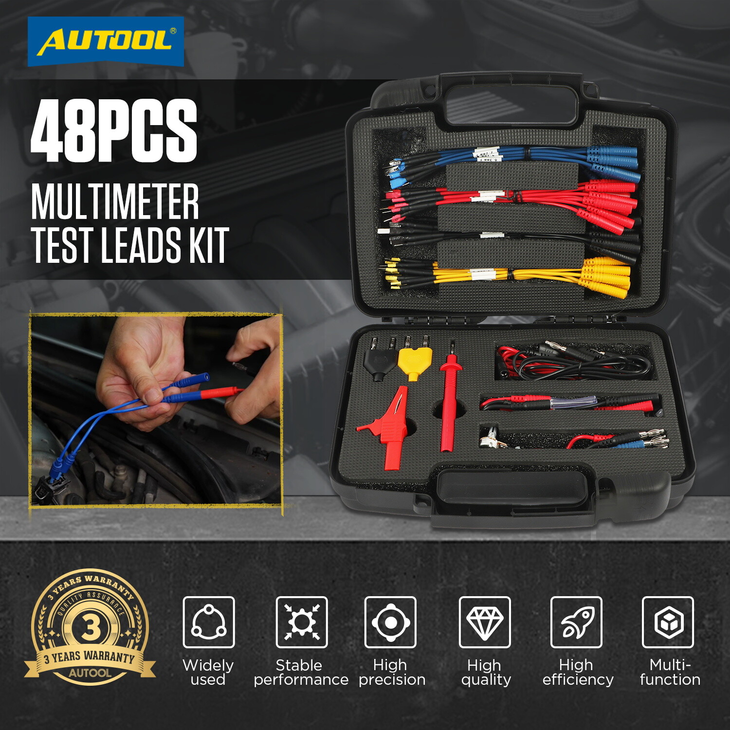 Multimeter Test Leads Kit Automotive Electrical Circuit Test Leads Diagnostic