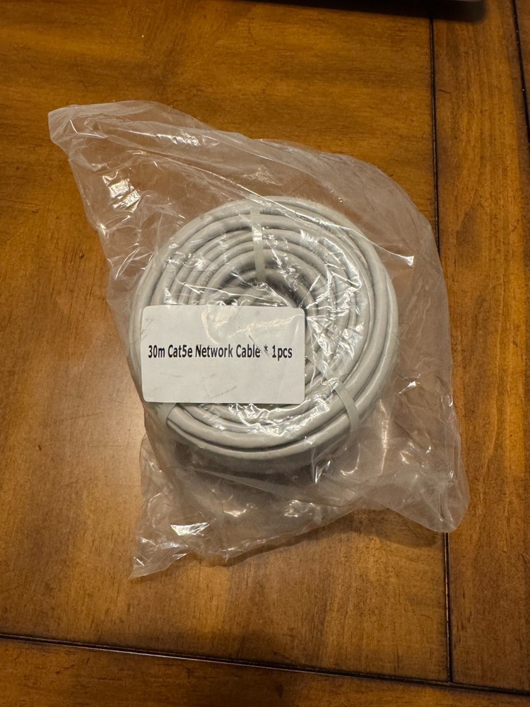 Lorex Cat5e 100FT/30m Network Ethernet Extension Cable for IP Security Camera