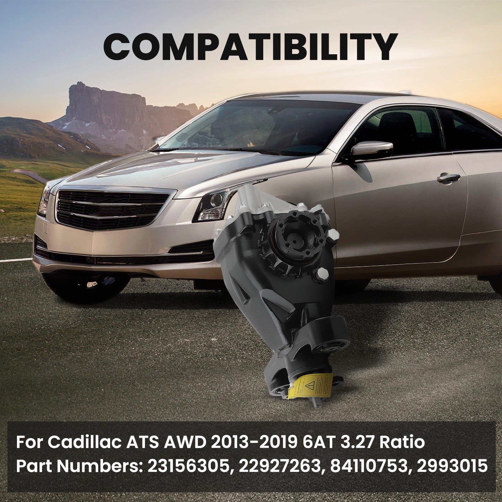 Rear Differential Axle Carrier For Cadillac ATS Base 2013-2019 L4 2.0L AWD