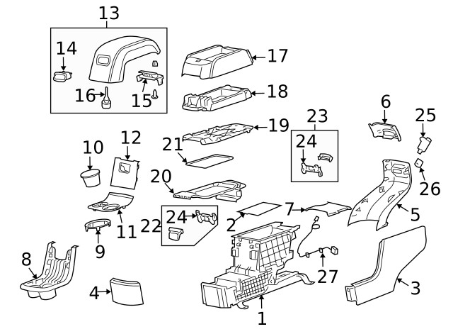 Genuine GM Compartment 25988055