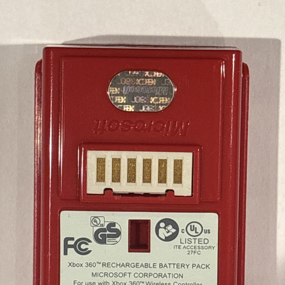 Xbox 360 Rechargeable Battery Pack for Controller Red