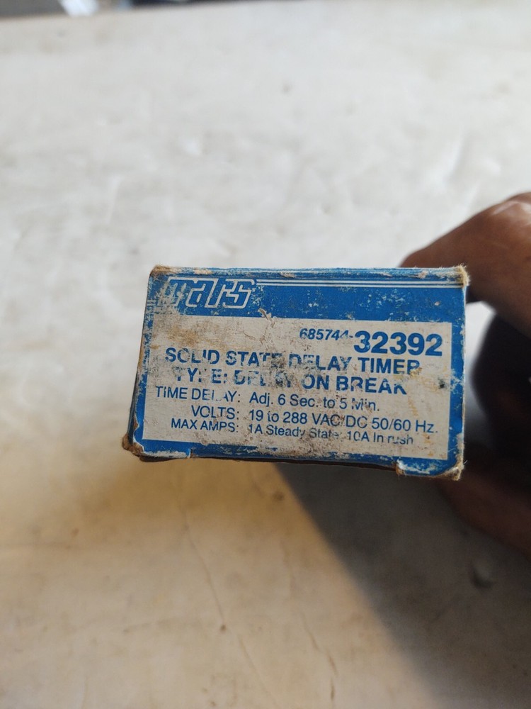 MARS # 32392 / UNIVERSAL TIMER . (INPUT 19-240 VAC). (DELAY TIMER .1 - 5 MIN.).