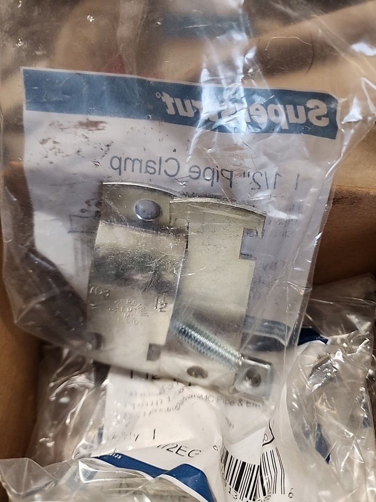 Superstrut 1-1/2 in. Universal Strut Pipe Clamp - Silver Galvanized - Quantity 9