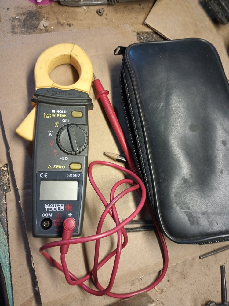 Matco Tools Multimeter CM 600, Inductive Clamp Nice, 600A. Quality