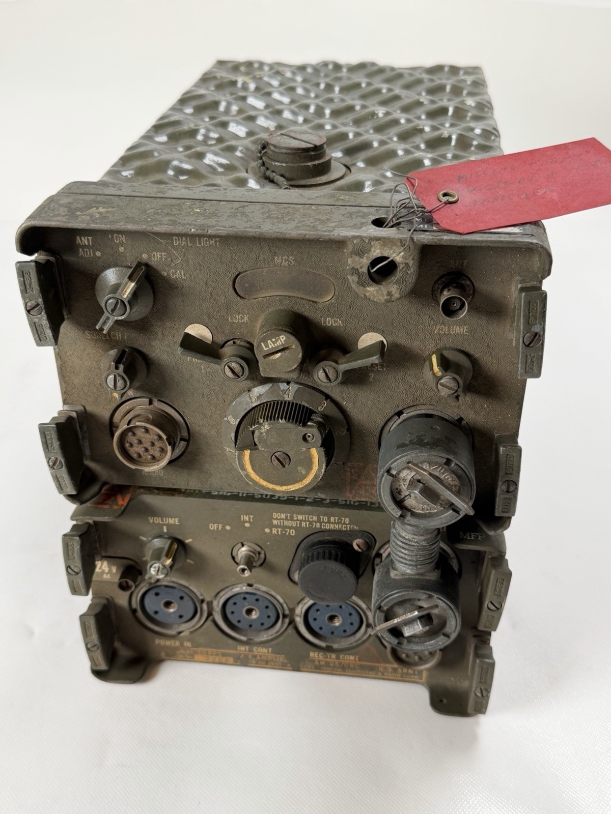 US Army Signal Corps AM-65/GR Military Radio Audio Amplifier RT-70 33lb