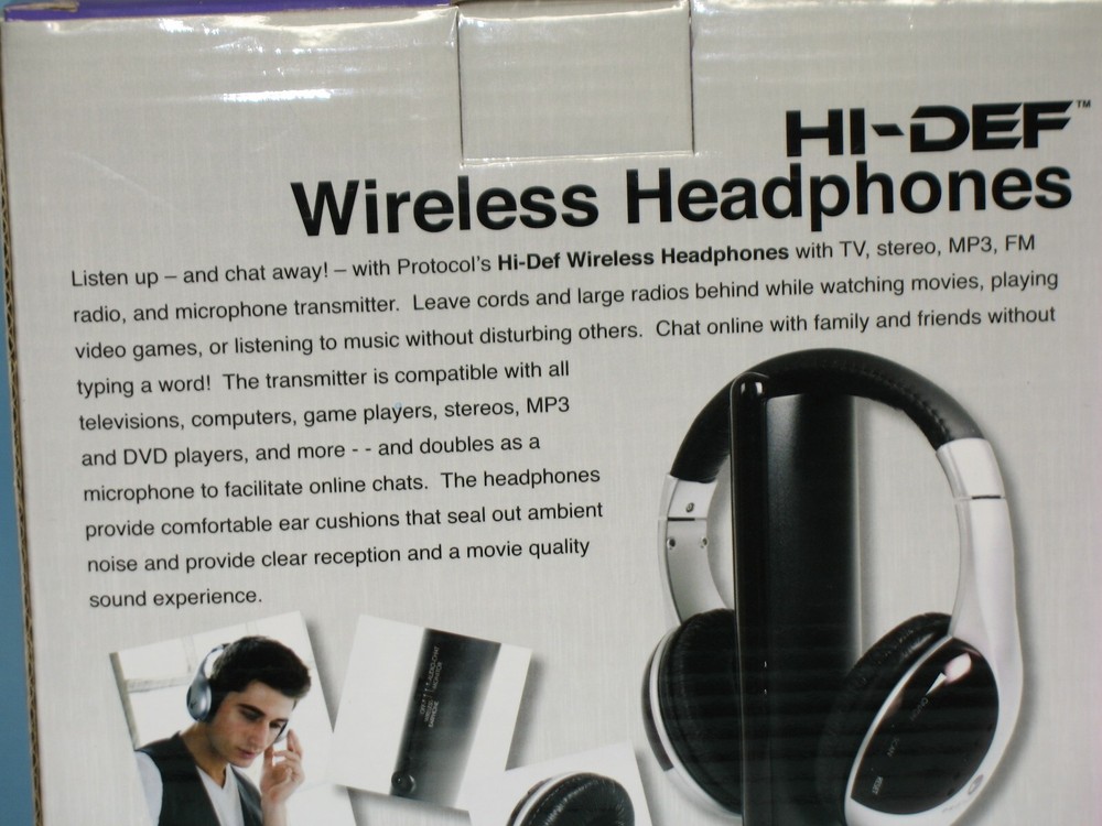 PROTOCOL ~ HI-DEF ~ WIRELESS HEADPHONES ~ MODEL # 5032-4